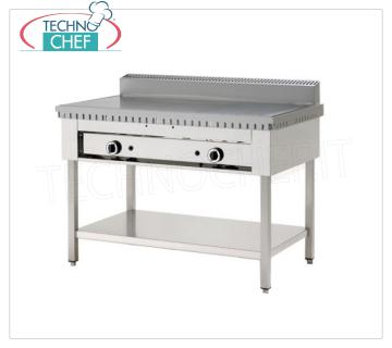 Technochef - ELECTRIC COOKER on TRESPOLO, capacity from 4 to 8 piadine Electric take-off cooker, version on legs with lower shelf, with 600x600 steel plate for 4 wraps, V 380/3 + N, kw 3.5, dim. external 650x730x960h mm