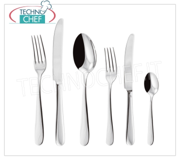 ARTHUR KRUPP - PADERNO, 18/10 Steel Cutlery MONIKA Line, Silver finish, for Catering Monika Inox Table Spoon with SILVER Finish