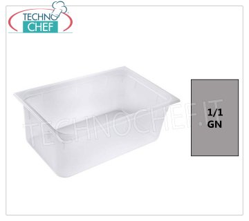 GN 1/1 Gastro-norm polypropylene containers Gastro-norm container 1/1 in polypropylene, dim.mm.530 x 325 x 65 h