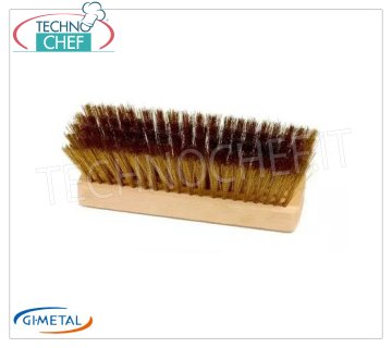 Gi.Metal - Spare Brass Brush - mod.R-SP Spare part for brush mod. AC-SP, with brass bristles, dim.cm 20x6x7h