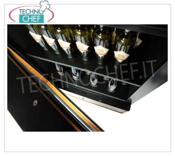 TECHNOCHEF - Shelf complete with 4 spacers, Mod.EF-RPN Shelf complete with 4 spacers, max 65 bottles bordolesi capacity, dim.mm.691x515x35h