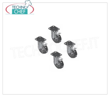 TECHNOCHEF - Wheel kit, SPR mod Wheel kit for electric pizza oven support