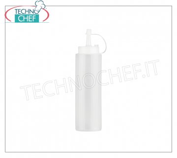 Manual dosers Polyethylene dispenser bottle, dishwasher safe, white color 240 ml
