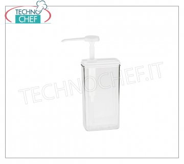 Manual dosers Rectangular dispenser in transparent acrylic ml 375