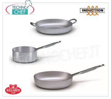 BALLARINI - PANS in WHITE ALUMINUM for INDUCTION, Series 6800, thickness 5 mm 