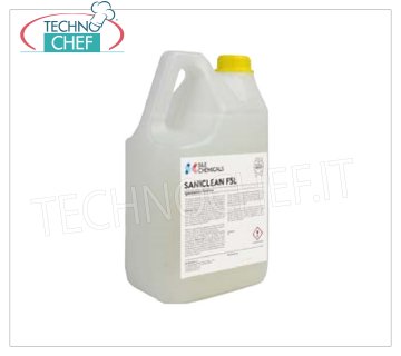 Surface Sanitizing Detergent - Tank 5 lt Ready-to-use sanitizing detergent, usable on all washable surfaces, specific for the food sector, suitable for use in the HACCP field - 5 liter tank