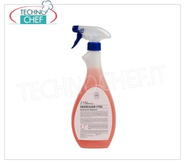 High cleaning power degreaser 750 ml - Pack of 6 pieces Ready-to-use quick degreaser with high cleaning power, capacity 750 ml, usable on all washable surfaces releasing a pleasant fragrance, suitable for use in the HACCP field - Pack of 6 pieces