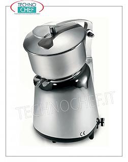 Electric citrus juicer with lever, professional Electric citrus juicer, manually operated with lever and lid, removable stainless steel tank, V.230 / 1, Kw.0.15, Weight 3.5 Kg, dim.mm.210x265x330h