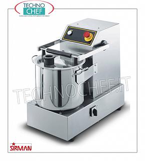 SIRMAN - Table-top cutter with 14.5 liters bowl, professional, mod. C15B TABLE CUTTER in STAINLESS STEEL, SIRMAN brand, tank capacity 14.5 lt, V.400 / 3, Weight 67 Kg, dim.mm.380x610x530h, VERSIONS with 1 or 2 SPEEDS