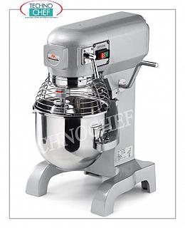 Professional Planetary with lt.10 stainless steel tank BASIC line professional planetary, stainless steel tank, removable 10 liters, 3 speeds, V 230/1, kW 0.45, dim. mm 400x500x630h