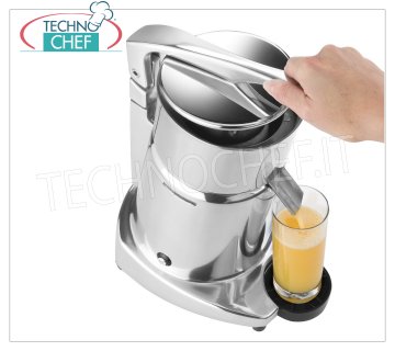 Electric citrus juicer with Lever, Professional, Mod.SL98 ELECTRIC CITRUS SQUEEZER manual operation with Lever, LIGHT ALLOY structure, PAINTED version, THERMO-PROTECTED asynchronous motor, V. 230/1, Kw 0,30, Weight 8,5 kg, dimensions mm 230x200x350h