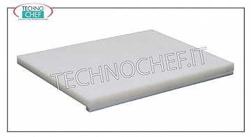 Technochef - Polyethylene chopping boards with Stopper, 25 mm thick Polyethylene cutting board with stop