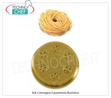 Technochef - Die Spaghetti square / Chitarrine 3 mm Bronze die for square spaghetti / guitars 3 mm
