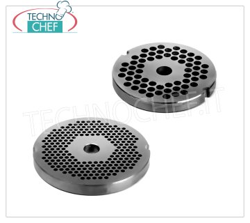 STAINLESS STEEL 304 PERFORATED MOLD-PLATE for MEAT MINCER Type 12 'TYPE 12' mold in stainless steel with 6 mm diameter holes, for FIMAR Mod.12 professional meat mincer