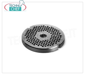 FIMAR - Technochef - Perforated stainless steel mold Ø 3 mm, Mod.8 / 3 Perforated stainless steel mold, diameter 62 mm, for mincer Mod.8 - with 3 mm diameter holes
