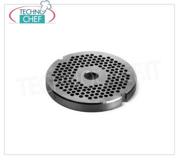 Stainless steel perforated molds Ø 3 mm, Mod.12 Stainless steel perforated mould, diameter 70 mm, for meat mincer mod.12 - with holes diameter 3 mm