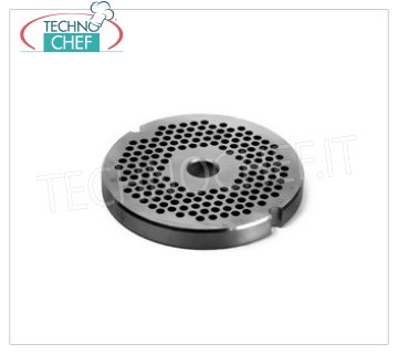 FIMAR - Technochef - Ø 3,5 mm stainless steel perforated mold, Mod.8 / 35 Perforated stainless steel mold, 62 mm diameter, for Mod.8 meat mincer - with 3.5 mm diameter holes