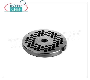 Perforated stainless steel mold Ø 4.5 mm, Mod.12 Perforated mold in stainless steel, diameter 70 mm, for meat mincer mod.12 - with holes diameter 4.5 mm