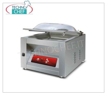 Professional vacuum chamber machine, 40 cm sealing bar, 41x45x22h cm chamber, mod. SYSTEM40 BELL VACUUM PACKAGING MACHINE for counter, SYSTEM Line, CHAMBER mm. 410x450x220h, 400 mm WELDING BAR, 20 m / cubic / hour VACUUM PUMP, V.230 / 1, Kw. 0.90, Weight Kg. 60, external dimensions mm.510x560x450h