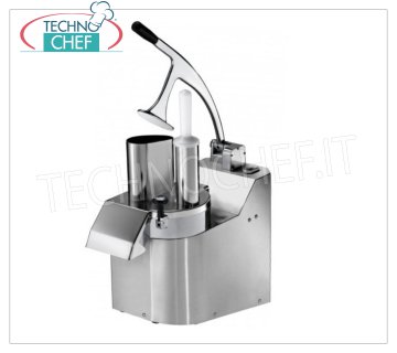 Fimar - Professional Table Electric Vegetable Slicer, Mod.TV3000 Table-top industrial electric vegetable cutter with steel body and AISI 430 stainless steel mouth, without discs, V 230/1, kw 0.37, dim. mm 220x610x520h