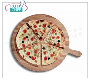 CUTTER in beech with handle CUTTING BOARD in beech with handle, thickness 19 mm, diameter 49 cm