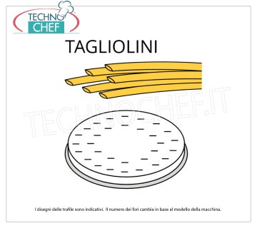 FIMAR - TAGLIOLINI DRAWER in BRASS-BRONZE ALLOY Tagliolini die in 3 mm brass-bronze alloy, for mod.MPF2.5N/MPF4N and mod.PF25E/PF40E.