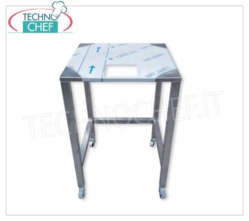 Support table on wheels Support table on wheels open on the front, dim.mm.600x600x900h