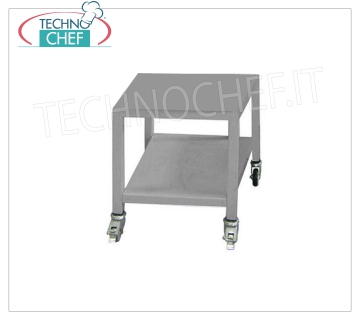 TECHNOCHEF - Stainless Steel Support Table with Wheels, Mod. TASUPINOX Support table in stainless steel with wheels, dim.mm.510x410