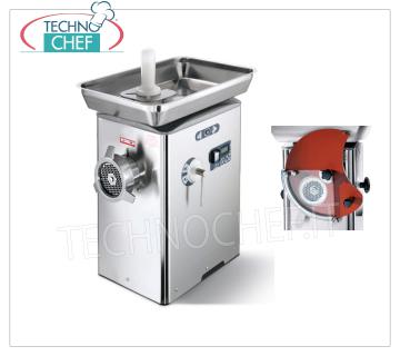 Technochef - REFRIGERATED MEAT GRINDER, with MOUTH 32, mod. TC32 BARCELONAICE REFRIGERATED MEAT MINCER, with MOUTH 32, brand SIRMAN, THERMOELECTRIC COOLING SYSTEM on neck and mouth, YIELD 500 Kg/h, version with HAMBURG MACHINE predisposition, Professional, Industrial, V.230/1, Kw.1,84, Weight 48 Kg, dim .mm.355x500x580h