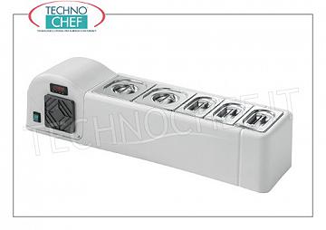Refrigerated display case in ABS, 990x245 mm long Horizontal refrigerated display case in white ABS / plastic, without protection, operating temperature + 2 / + 10 ° C, basins excluded, V.230 / 1, Kw.0.07, Weight 18 Kg, dim.mm.990x245x235h