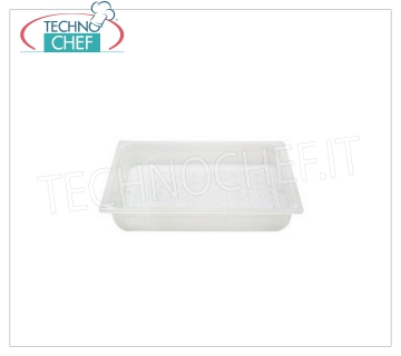 GN 1 Container in Polypropylene with Double Bottom for Fish Container with double bottom for fish in transparent polypropylene GN 11/1 (mm.530x 325x150h)