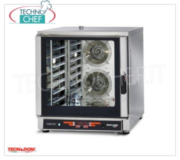 Digital Electric Convection Oven 7 Trays GN 1/1 or mm 600x400, mod.FEDL07NEMIDV Electric CONVECTION OVEN for GASTRONOMY and PASTRY, capacity 7 Gastro-Norm 1/1 TRAYS or mm.600x400 (excluded), DIGITAL CONTROLS, 9 cooking programs, V.400 / 3 + N, Kw.10.7, Weight 106 Kg , dim.mm.840x910x930h