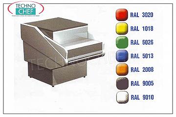 Cash counter 80 cm long, for Master Plus and Lux lines CASH SIDE COUNTER, MASTER PLUS and MASTER LUX line, 800 mm LONG, can be paneled in the 7 RAL COLORS from the front, dimensions 800x1138x919h mm