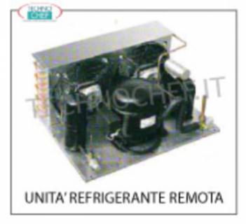 Hermetic remote refrigerating units Single-phase hermetic remote refrigerating units V.230 / 1, for mod. SALINA 80 1520 mm long