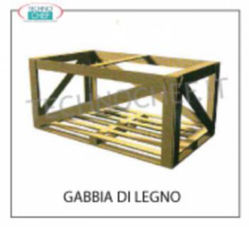 Wooden cage Wooden cage, dimensions mm 1600x1000x1100h, for mod. SALINA 80 1520 mm long, net price for platform + perimeter cage