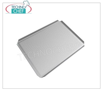 Perforated Gastronorm Trays Flared Edge, Open Corners Perforated ALUMINUM tray with 4 flared edges and open corners GN 1/2, weight 0.6 kg, dim. cm 32,5x26,5x1h