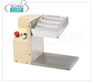 TECHNOCHEF - Professional Electric Pasta Cutter in Stainless Steel with 3 Cuts, Mod.TF180X3 ELECTRIC SHEET CUTTER in STAINLESS STEEL with THREE CUTS, equipped with electric control panel in low voltage, maximum cutting width 180 mm, n ° 3 fixed cuts to choose between: 1,6 - 2 - 2/3 - 3 - 4 - 6 / 7 - 9 - 12/13 - 19 - 24 mm., V. 230/1.