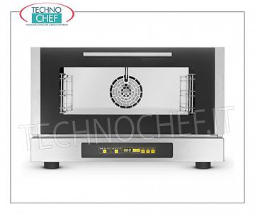 Tecnoeka - STEAM CONVECTION OVEN Electric, digital, 3 GN 1/1 trays, Professional - EKF311DUD STEAM ELECTRIC FILLED CONVENTION OVEN, cooking chamber for 3 GASTRO-NORM 1/1 (530x325 mm), DIGITAL CONTROLS with 99 programs, V.230 / 1, Kw.3,7, Weight 44 Kg, dim.mm.790x752x504h