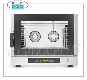 Tecnoeka - STEAM CONVECTION OVEN Electric, 4 GN 1/1 trays, SIDE opening, mod. EKF411DALUD ELECTRIC STEAM STEAM CONVENTION OVEN Ventilated, Professional with SIDE OPENING, cooking chamber for 4 GASTRO-NORM 1/1 TRAYS (530x325 mm), DIGITAL CONTROLS with 99 programs, V.400 / 3 + N, Kw.4, 4, Weight 56 , 2 Kg, dim.mm.784x752x634h