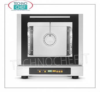 Tecnoeka - STEAM CONVECTION OVEN Ventilated electric, for 4 429x345 mm trays - mod. EKF423DUD ELECTRIC STEAM STEAM CONVENTION OVEN Ventilated with cooking chamber for 4 TRAYS of 429x345 mm, DIGITAL CONTROLS with 99 programs, V.230 / 1, Kw.2.9, Weight Kg.38, external dim.mm.590x703x590h