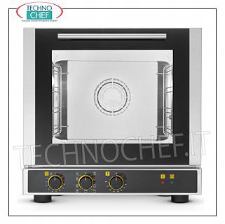 Tecnoeka - CONVECTION OVEN Electric with GRILL, 4 Trays 429x345 mm, Professional mod.EKF423M ELECTRIC CONVENTION OVEN Multi-purpose ventilated with GRILL, cooking chamber for 4 TRAYS of 429x345 mm, ELECTROMECHANICAL CONTROLS, V.230 / 1, Kw.2,6, Weight Kg.36,4, external dim.mm.590x695x590h