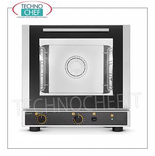 Tecnoeka - CONVECTION ELECTRIC OVEN 4 Trays 429x345 mm, with Humidity, Professional, mod. EKF423U ELECTRIC CONVENTION OVEN Ventilated with HUMIDIFIER, cooking chamber for 4 TRAYS of 429x345 mm, ELECTROMECHANICAL CONTROLS, V.230 / 1, Kw.2.8, Weight 34 Kg, outside dimensions mm.590x695x590h