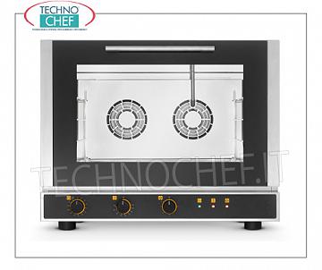 Tecnoeka - STEAM ELECTRIC CONVECTION OVEN, 4 PASTRY pans from 600x400 mm, mod. EKF464UD STEAM ELECTRIC VACUUM CONVENTION OVEN, Professional for PASTRY and BAKERY, with cooking chamber for 4 TRAYS of 600x400 mm, ELECTROMECHANICAL CONTROLS, V.400 / 3 + N, Kw.4.4, Weight 58 Kg, dim.mm.784x752x634h