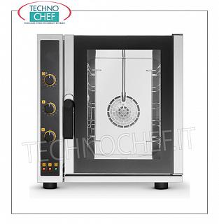 Tecnoeka - STEAM CONVECTION OVEN Electric for 5 GN 2/3 (mm 354x325) trays, mod. EKF523UD VAPOR CONVENTION OVEN Electric Ventilated, Professional with cooking chamber for 5 GASTRO-NORM 2/3 (mm.354x325) ELECTRIC COMMANDS, V.230 / 1, Kw.3,2, Weight Kg.43.6, external dim. Mm .610x729x660h