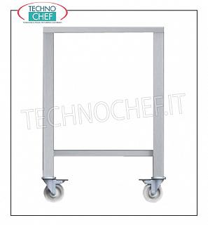 Base for stainless steel ovens Base for 430 stainless steel ovens with lower shelf and wheels for Mod: TK-EKF423; TK-EKF443; TK-EKF523, Weight Kg.25,80, dim.mm.626x646x833h