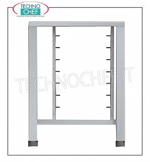 Base for stainless steel ovens Base for stainless steel 430 stainless steel ovens with lower shelf and couples for insertion of 6 trays or 6 grills Gastro-Norm 2/3 (mm.425x340), for Mod: TK-EKF423; TK-EKF443; TK-EKF523, Weight Kg.28,6, dim.mm.610x630x791h