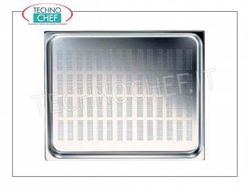 Aluminum tray Perforated aluminum baking tray, dim.mm.435x345x10h