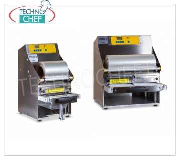 Semi-automatic sealing machine for trays 