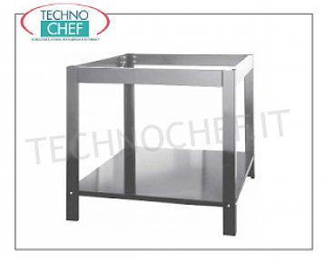 Shelf support with oven Bottom shelf for pizza oven 1 room, 6 pizzas, Mod. TTOVENRG6, dim. mm. 1016x1241x960h