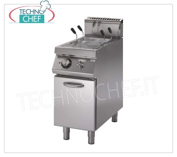 Technochef - ELECTRIC PASTA COOKER on FURNITURE, 1 bowl of 40 l, mod.PK90 / 40CPES Electric pasta cooker on cabinet, Line 900, 1 stainless steel tank of 40 l, V.400 / 3 + N, Kw. 9,00, Weight 98 Kg, dimensions mm 400x900x870h